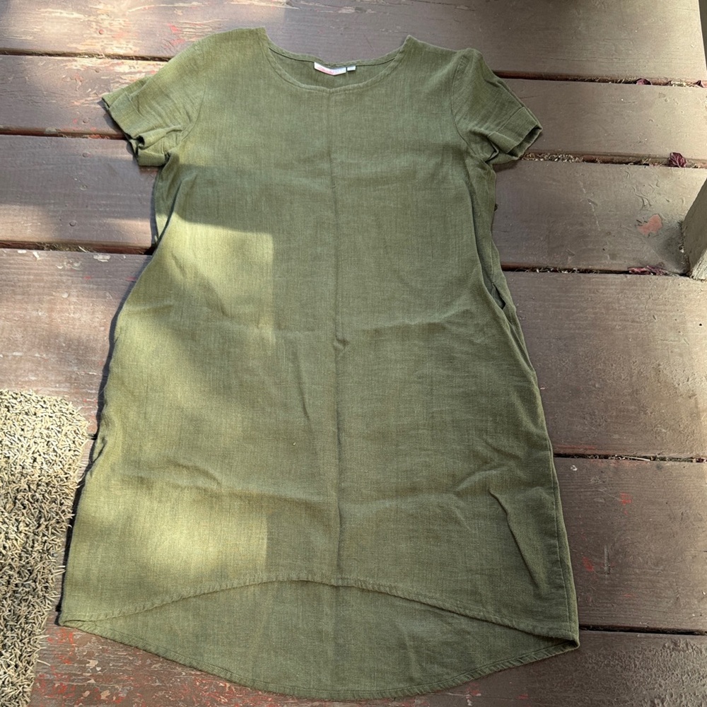 Olive Green Casual Dress